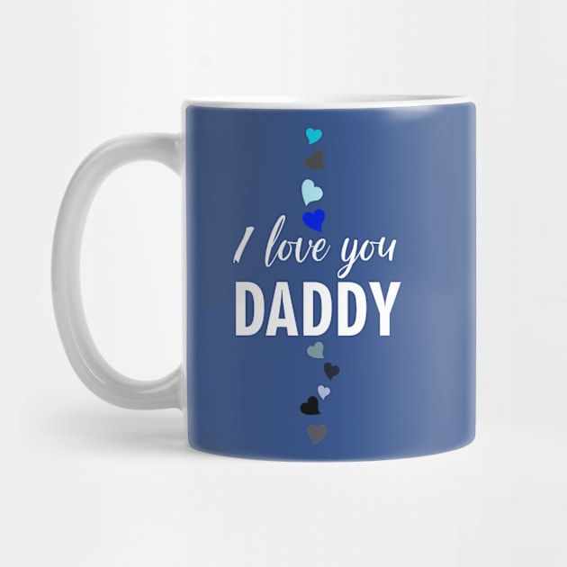 I love you DADDY, typographic print by KINKDesign